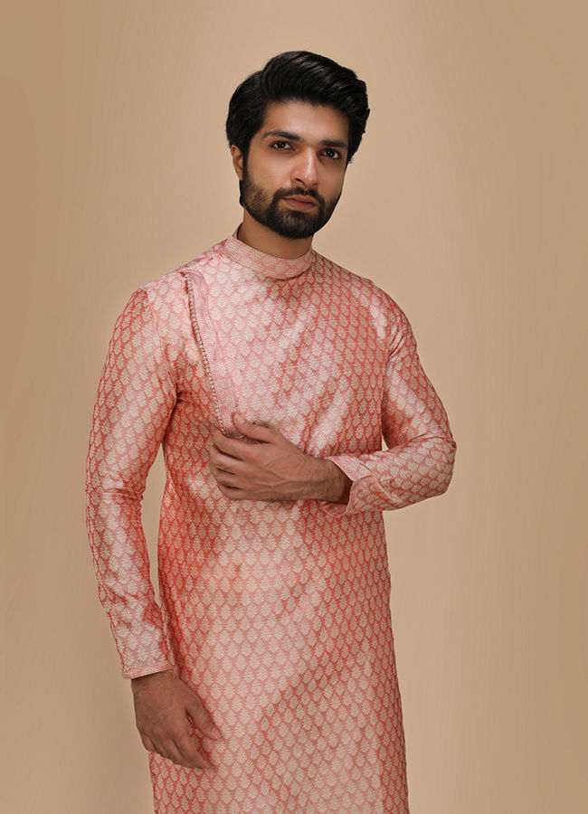 Modish Light Pink Kurta Set image number 0